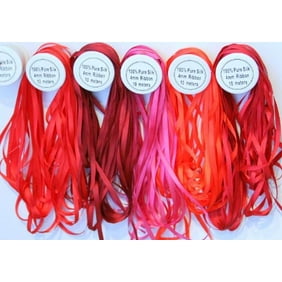 No Threadart 100/% Pure Silk Ribbon 2mm Dk Sage 50 Colors 653-3 Sizes